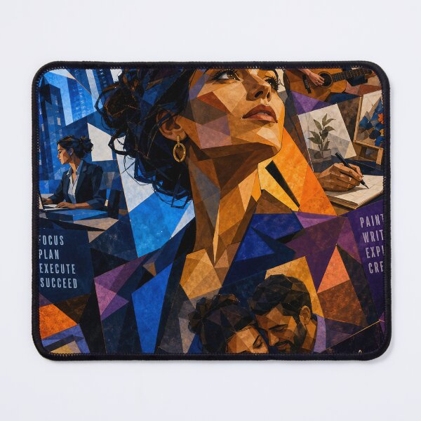 Item preview, Ascend — Cubist Life Goals Collage (Women) designed and sold by Jandedan.