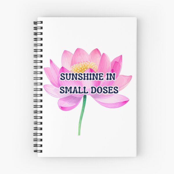 Item preview, Sunshine in Small Doses Lotus Flower Quote Sticker | Positive Floral Design | Gentle Happiness Art designed and sold by Pandey14.