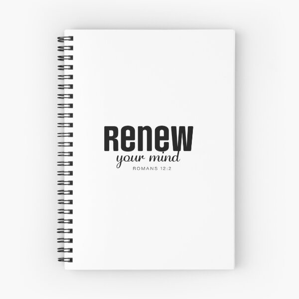 Item preview, Renew Your Mind – Christian Faith Typography T-Shirt Design designed and sold by CrossCrafted.