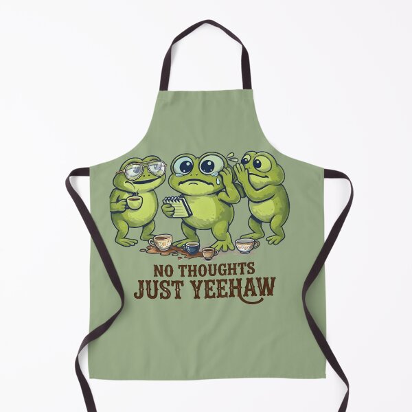 Item preview, No Thoughts Just Yeehaw Frog Meme Shirt – Funny Cowboy Frog Coffee Western Aesthetic Tee designed and sold by ZyxDes.