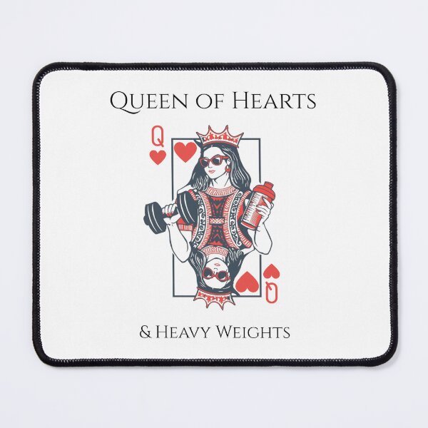Item preview, Queen of Hearts & Heavy Weights Gym Gift Playing Card Fitness designed and sold by TeeArtWorld.