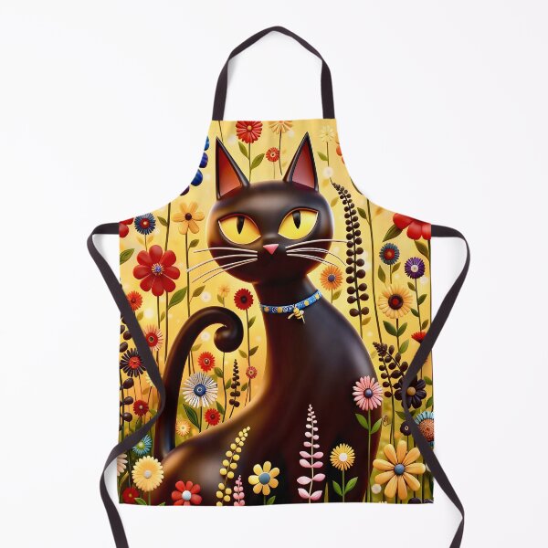 Item preview, Klimt Cat in Flower Garden  designed and sold by Vicky Brago-Mitchell®.