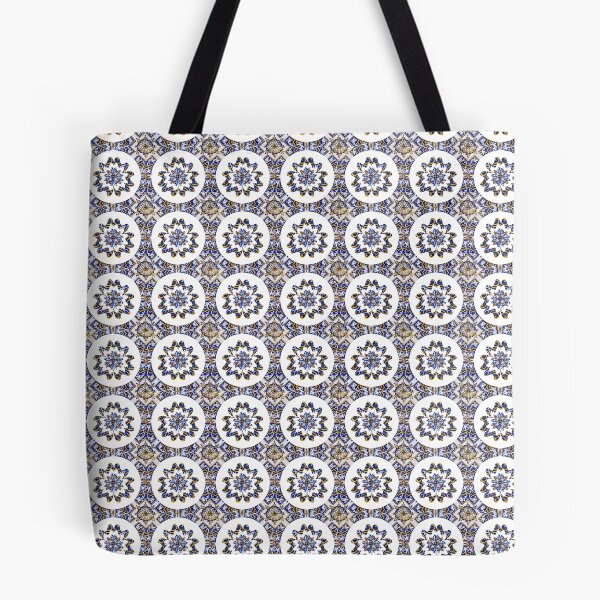 Item preview, Vintage Floral Azulejo Tile Pattern - Botanical Ceramic Art designed and sold by Mandarynkashop.