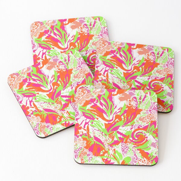 Item preview, Neon Lace Abstract Vibrant Splash Collage designed and sold by SplashTastic.