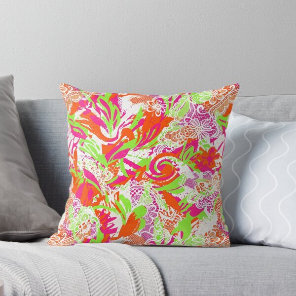 Item preview, Neon Lace Abstract Vibrant Splash Collage designed and sold by SplashTastic.