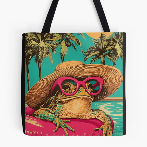 Item preview, Summer Frog with Sunglasses Tropical Animal Pool Party designed and sold by Littermin.