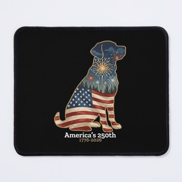 Item preview, America's 250th Anniversary Patriotic Dog Silhouette 1776-2026 designed and sold by haitrieuic96.