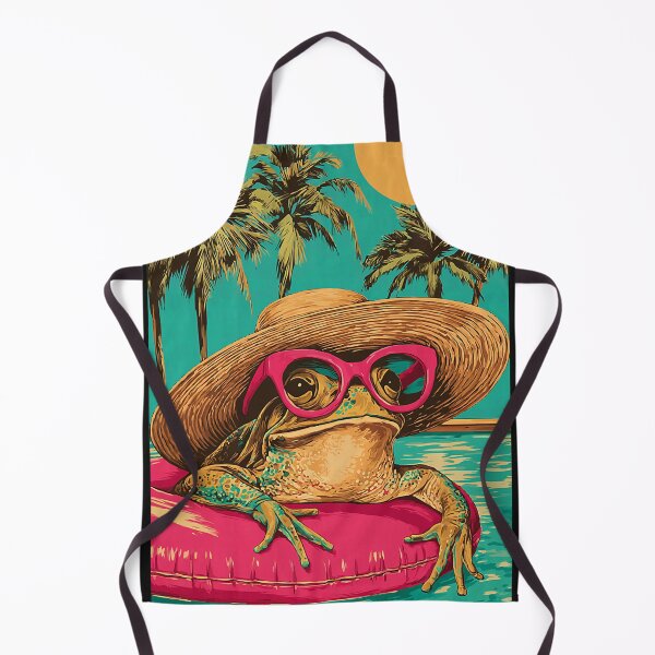 Item preview, Summer Frog with Sunglasses Tropical Animal Pool Party designed and sold by Littermin.