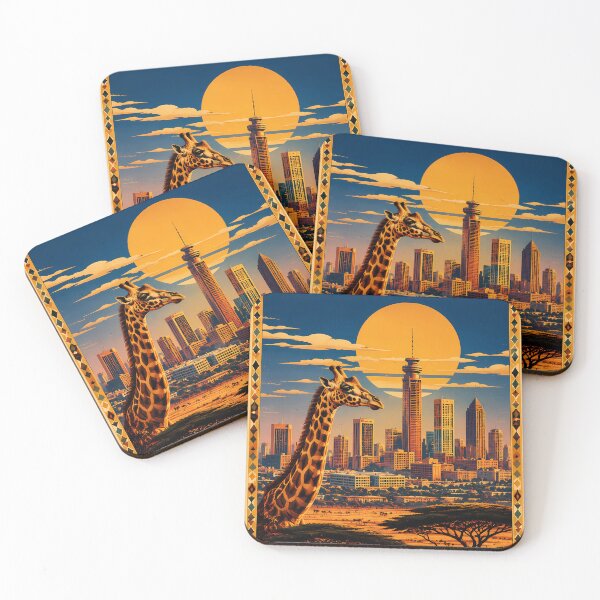Item preview, Vintage Nairobi Kenya Retro Travel Poster 1970s Style  designed and sold by Bossygraphicske.