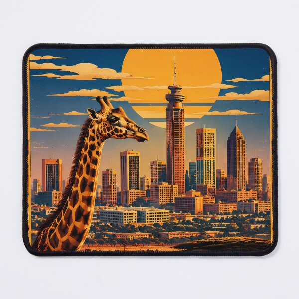 Item preview, Vintage Nairobi Kenya Retro Travel Poster 1970s Style  designed and sold by Bossygraphicske.