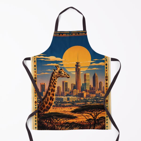 Item preview, Vintage Nairobi Kenya Retro Travel Poster 1970s Style designed and sold by Bossygraphicske.