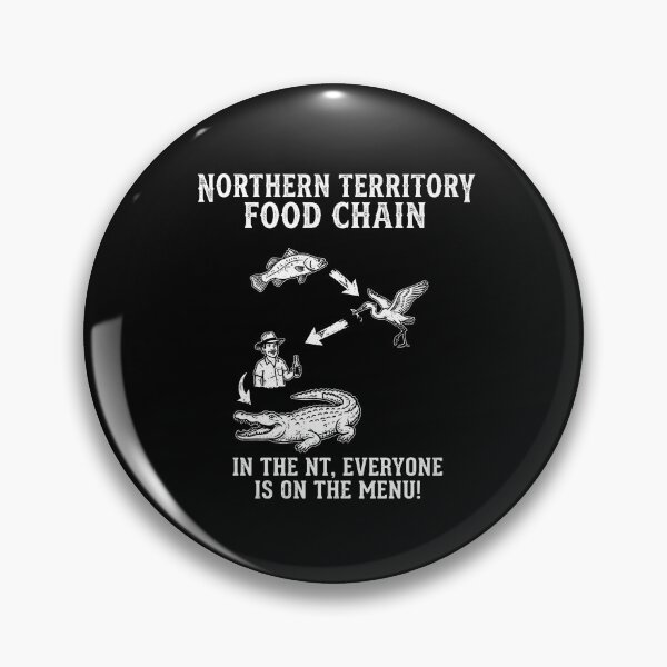 Item preview, Northern Territory Food Chain Funny Australia Meme Roadtrip designed and sold by Yellowriversss.