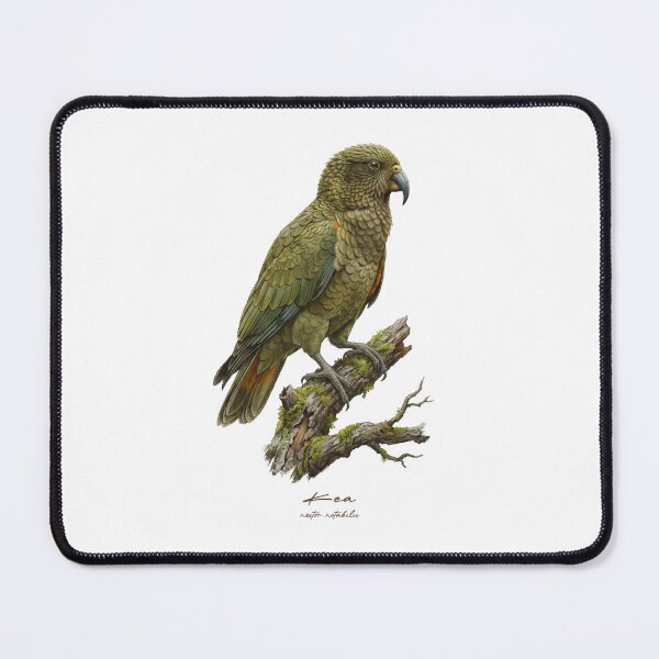 Item preview, Kea Parrot on Mossy Branch designed and sold by Takeda-art.