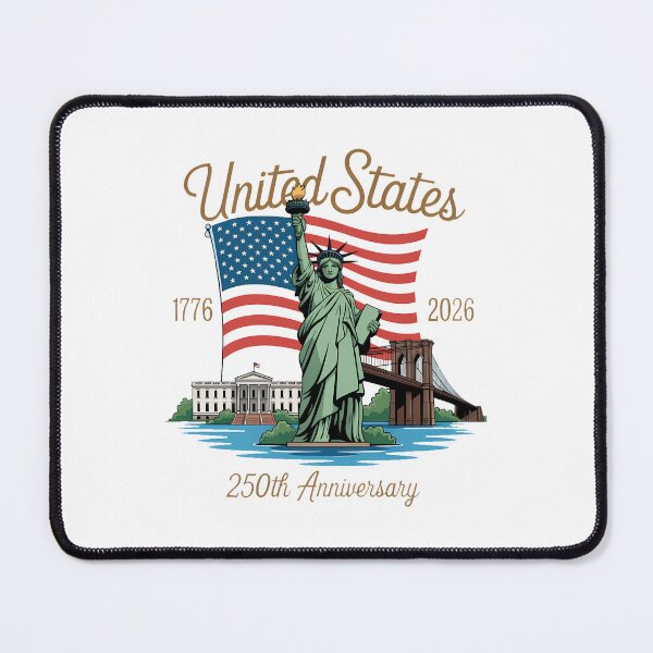 Item preview, USA 250th Anniversary Statue of Liberty American Flag designed and sold by TyraYoung.
