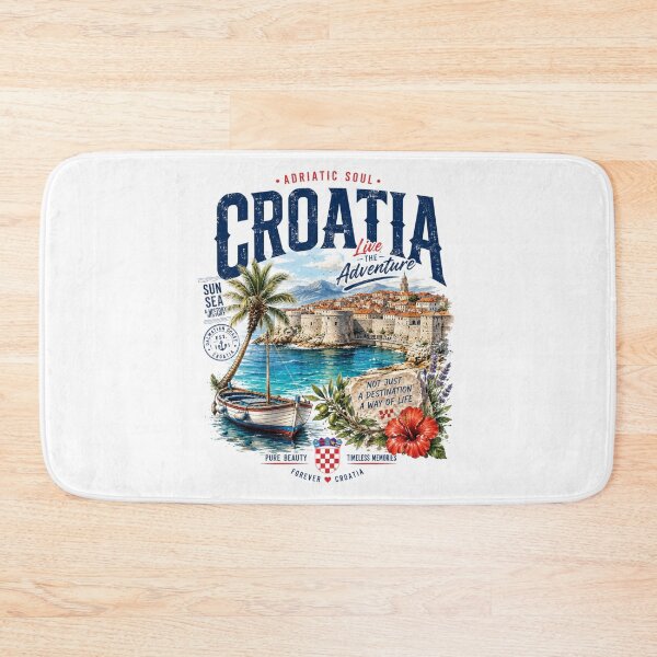 Item preview, Croatia Adriatic Soul – Vintage Coastal Travel Design designed and sold by Countries&Cities Shop.