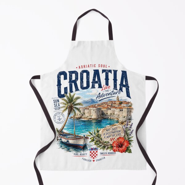 Item preview, Croatia Adriatic Soul – Vintage Coastal Travel Design designed and sold by Countries&Cities Shop.