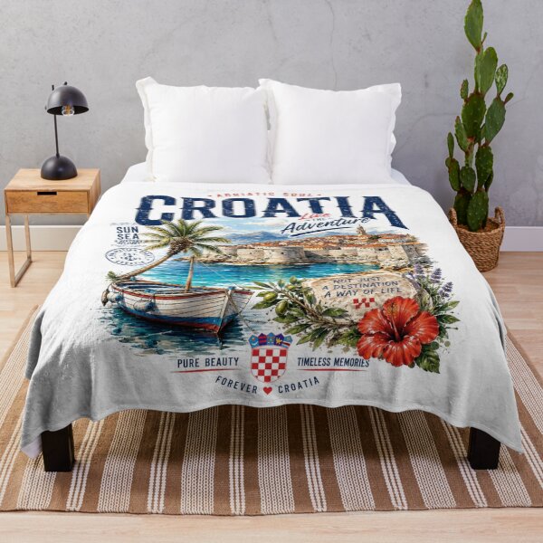 Item preview, Croatia Adriatic Soul – Vintage Coastal Travel Design designed and sold by Countries&Cities Shop.