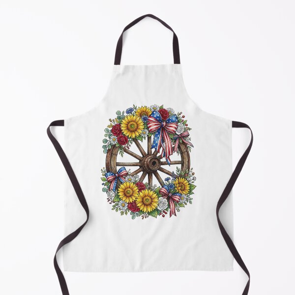 Item preview, 4th Of July Patriotic Wagon Wheel Floral designed and sold by EfiKrios.