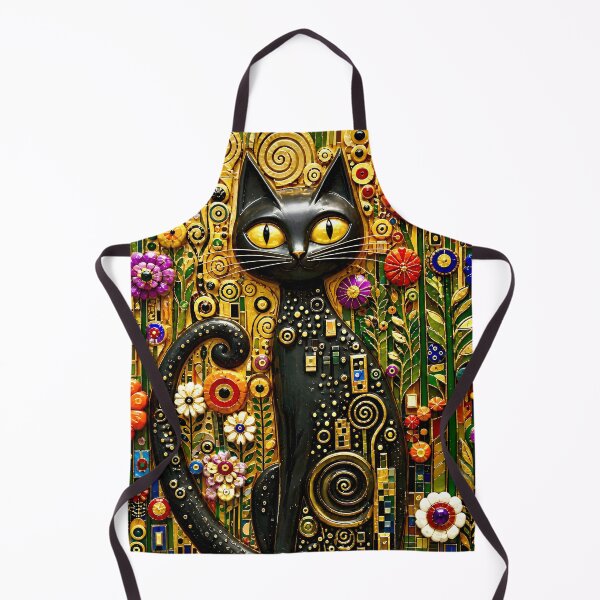 Item preview, Klimt Cat in Flower Garden  designed and sold by Vicky Brago-Mitchell®.