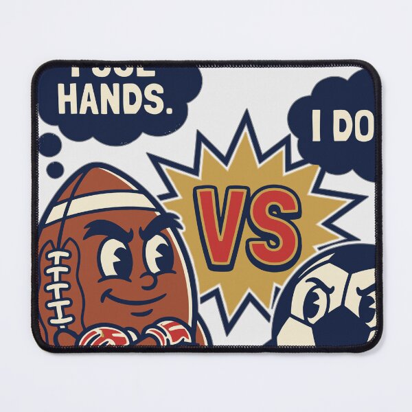Item preview, American Football vs Soccer VS Badge V2 designed and sold by 1RSN.