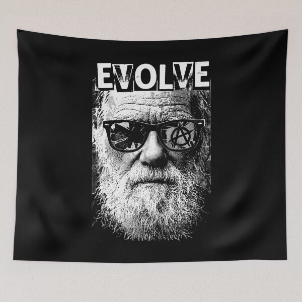 Item preview, Charles Darwin Evolve Retro Vintage Pop Art Science designed and sold by GrandeDuc.