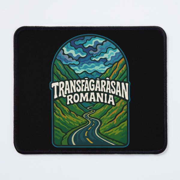 Item preview, Transfagarasan Highway Romania Stained Glass Travel designed and sold by TomFrontierArt.