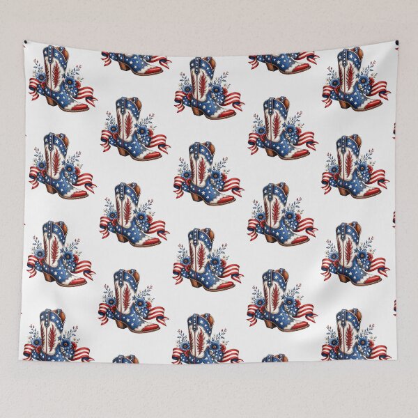 Item preview, 4th Of July Patriotic Western Cowgirl designed and sold by EfiKrios.