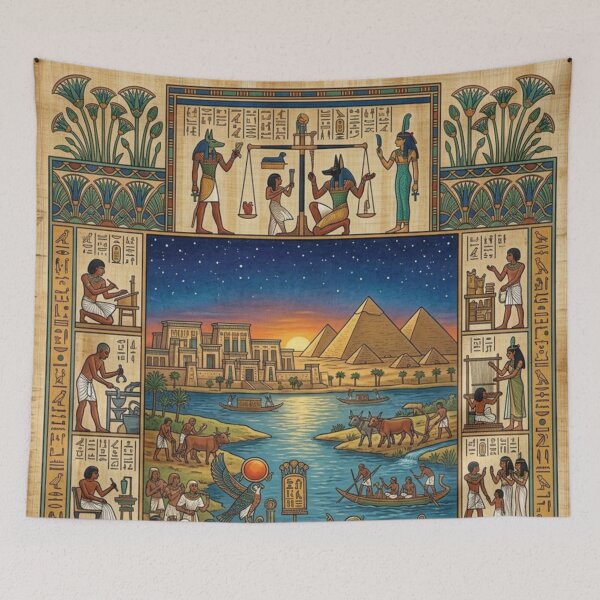 Item preview, Ancient Egyptian Mythology Ultimate Masterpiece Collection - Vintage Papyrus Chronicles, Cyberpunk Nile & Sci-Fi Cosmic Pharaoh Graphics Bundle designed and sold by Queen Cleopatra.