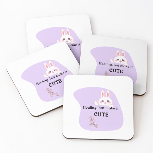 Item preview, Healing, But Make It Cute Bunny Sticker | Funny Healing Quote Design | Cute Pastel Self Care Art designed and sold by Pandey14.