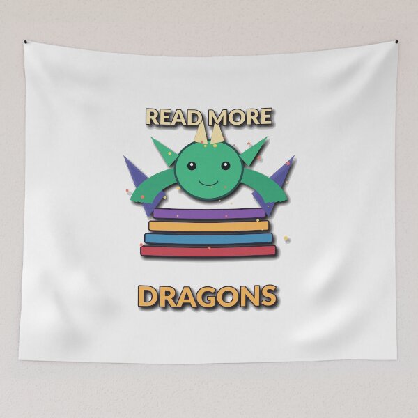 Item preview, Read More Dragons designed and sold by Cozy Oddities Studio.