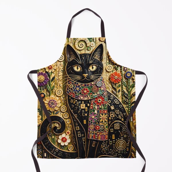 Item preview, Klimt Cat in Flower Garden  designed and sold by Vicky Brago-Mitchell®.