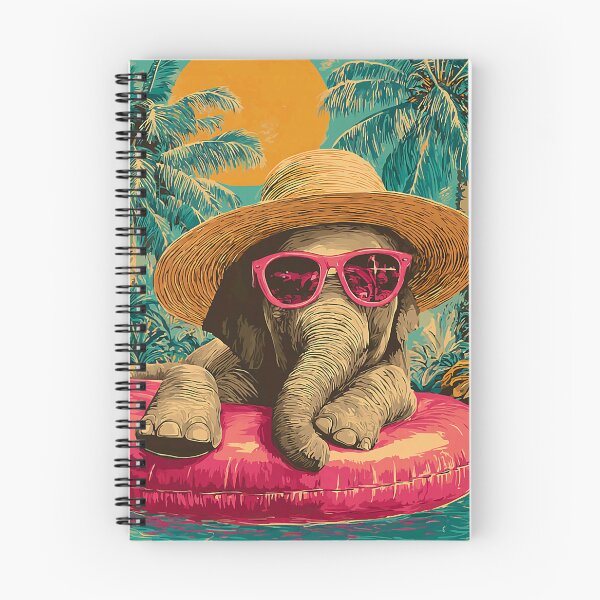Item preview, Summer Elephant with Sunglasses Tropical Animal Pool Party designed and sold by Littermin.