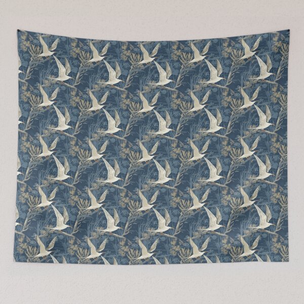 Item preview, Coastal Terns Art | Navy Blue Bird Print | Nautical Home Decor designed and sold by BestVarieties.