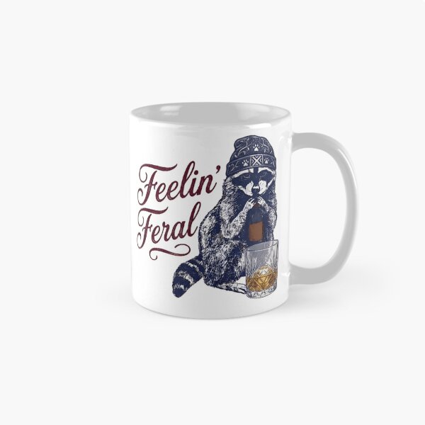 Item preview,  Feelin’ Feral Raccoon Meme Shirt – Funny Trash Panda Whiskey Vintage Tee designed and sold by ZyxDes.