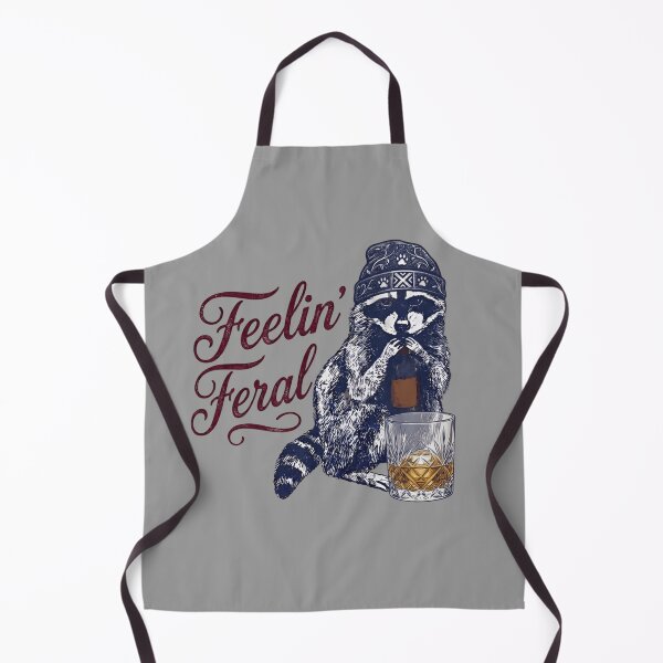 Item preview,  Feelin’ Feral Raccoon Meme Shirt – Funny Trash Panda Whiskey Vintage Tee designed and sold by ZyxDes.
