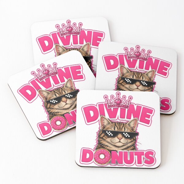 Item preview, Divine Donuts Cat Meme Shirt | Pixel Glasses Funny Donut Cat designed and sold by vecart34.