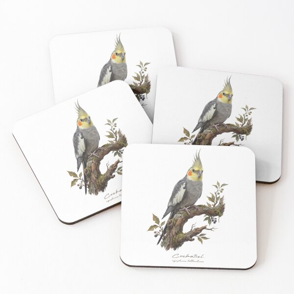 Item preview, Cockatiel Parrot on Fruity Branch designed and sold by Takeda-art.