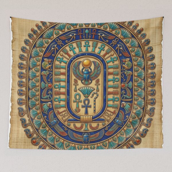 Item preview, Ultimate Ancient Egyptian Mythology Collection - Vintage Papyrus Royal Cartouche Amulet, Cyberpunk Nile & Sci-Fi Cosmic Pharaoh Graphics Bundle designed and sold by Queen Cleopatra.