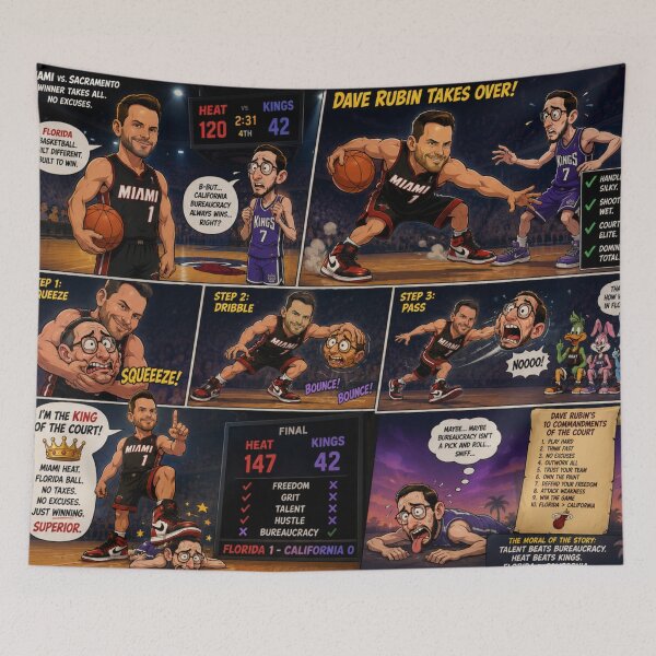Item preview, Political Basketball Showdown: Dave Rubin Vs. Scott Weiner designed and sold by Uniqueartai.