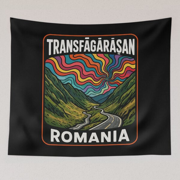 Item preview, Transfagarasan Highway Romania Trippy designed and sold by TomFrontierArt.