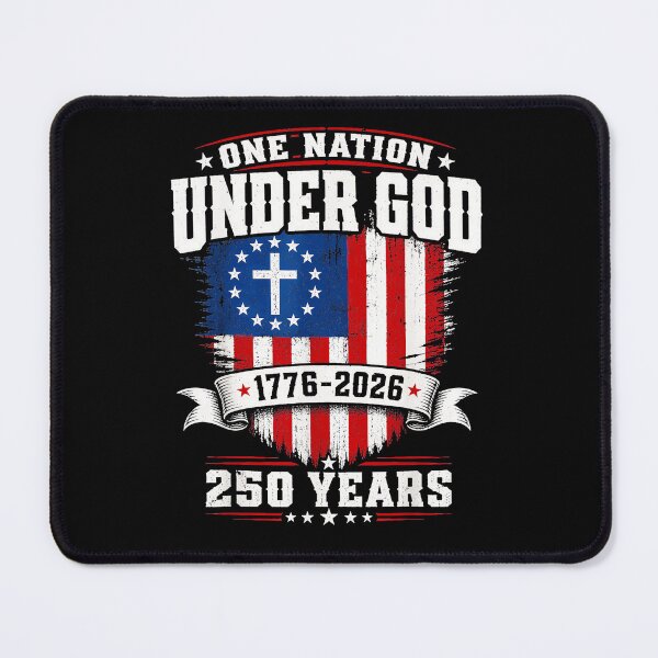 Item preview, One Nation Under God 1776-2026 250 Years American Patriot Christian Anniversary designed and sold by QuentinHarrow.