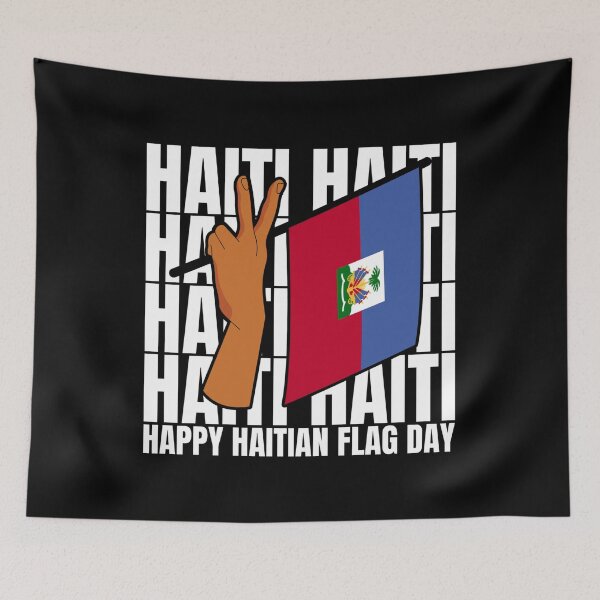 Item preview, Happy Haitian Flag Day Proud Haiti Flag designed and sold by Dondonmart.