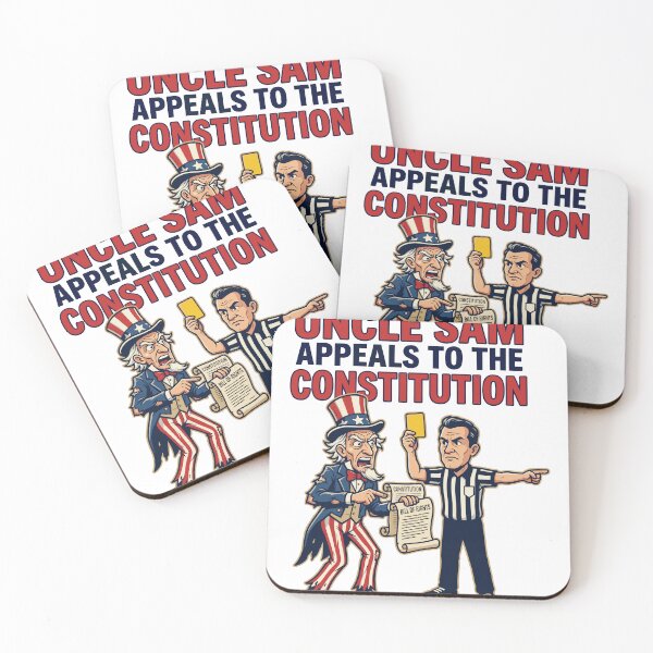 Item preview, Yellow Card Uncle Sam Appeals to Constitution V1 designed and sold by 1RSN.