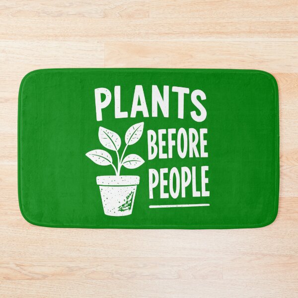 Item preview, Plants before people funny gardening vintage retro eroded green thumbs design black designed and sold by bard-art.