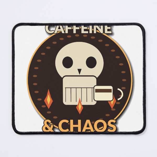 Item preview, Caffeine & Chaos designed and sold by Cozy Oddities Studio.