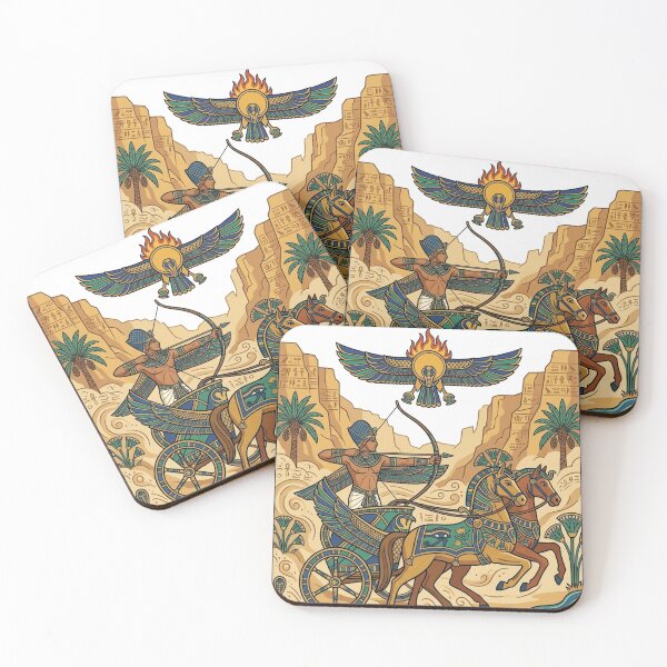 Item preview, Ultimate Ancient Egyptian Mythology Mega Collection - Vintage Chariot Warfare, Cyberpunk Nile & Sci-Fi Cosmic Pharaoh Graphics Bundle designed and sold by Queen Cleopatra.