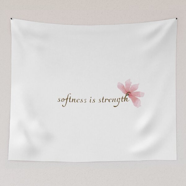 Item preview, Softness Is Strength Minimalist Feminine Aesthetic Design designed and sold by Yvisimplelife.
