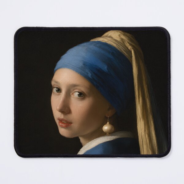 Item preview, Girl With A Pearl Onion | Funny Vermeer Art Parody designed and sold by Verdant Rose Studio.