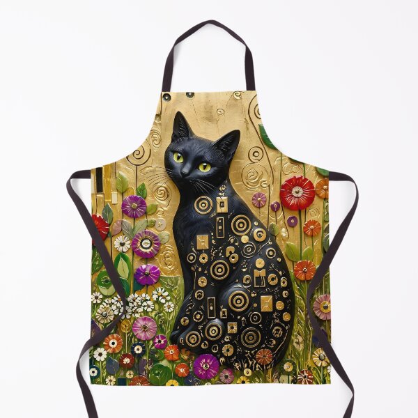 Item preview, Klimt Cat in Flower Garden designed and sold by Vicky Brago-Mitchell®.