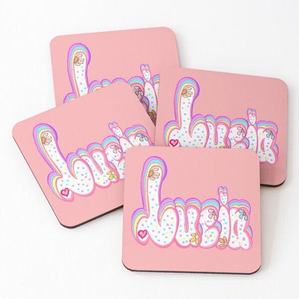 Item preview, Lucia Name Pastel Sprinkles Cute Custom Bubble Letters designed and sold by Artonmytee.